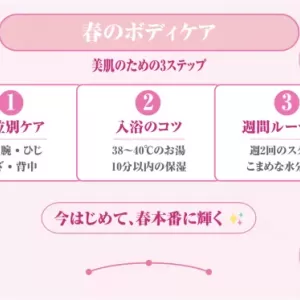 春に向けて今から始める！ボディケアで全身美人 ✨🌷のサムネイル