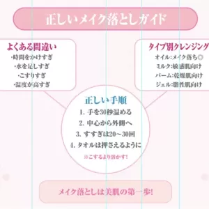 スキンケアの基本！正しいメイク落としで美肌を育てよう 🧴✨のサムネイル